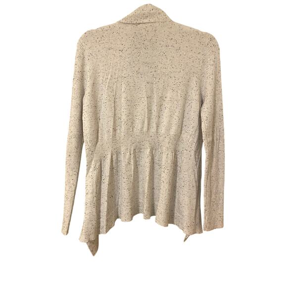 Faded Glory light grey cardigan with Grey Specks Size Medium - Picture 4 of 4
